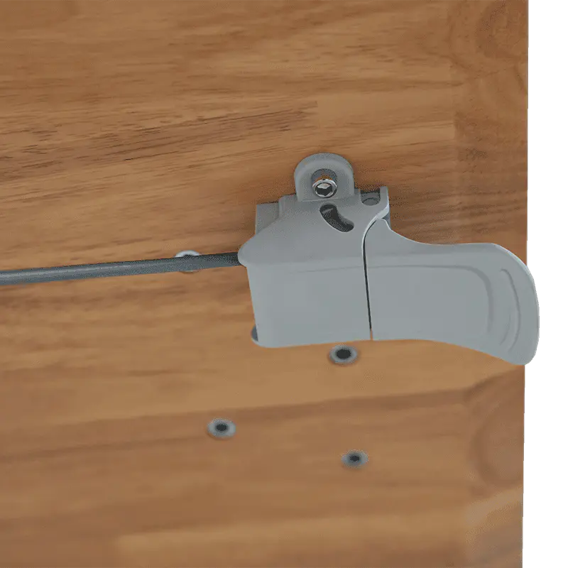 SK06-01 Birou pneumatic, în stil lemn natural, cu înălțime reglabilă