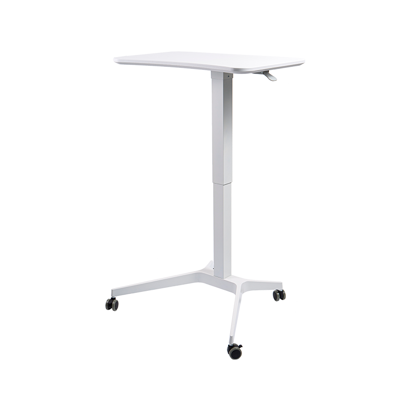 Birou pneumatic reglabil pe înălțime TH07 (coloană pătrată cu tuburi de aluminiu)