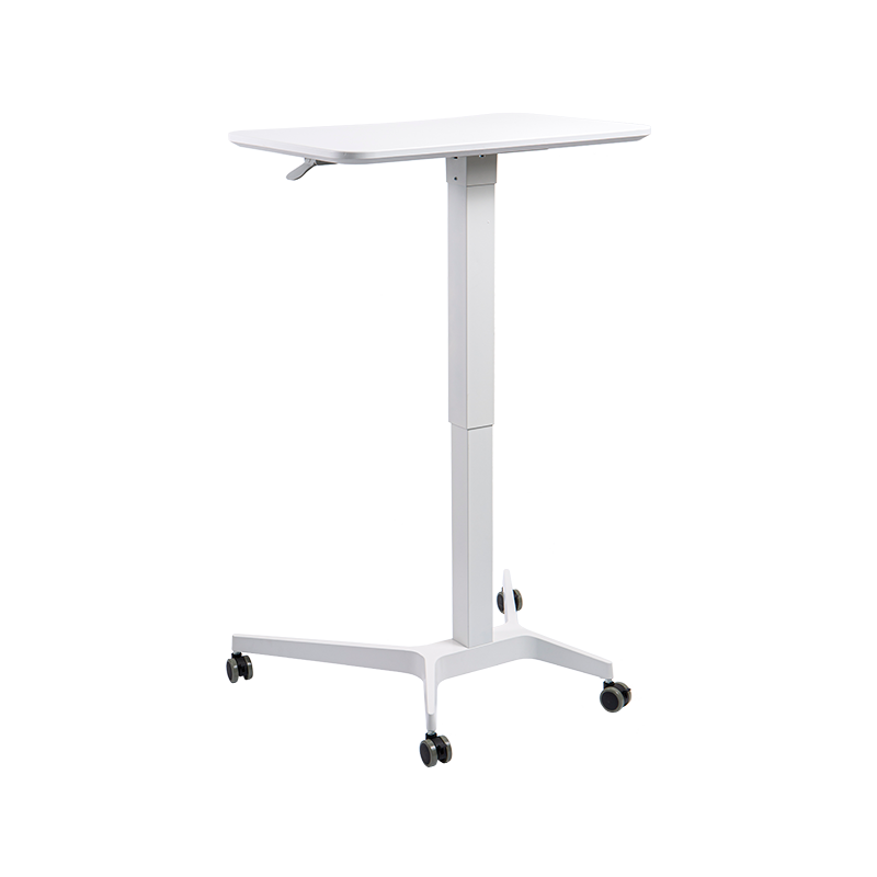 Birou pneumatic reglabil pe înălțime TH07 (coloană pătrată cu tuburi de aluminiu)